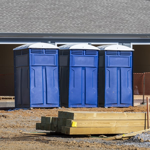 what is the expected delivery and pickup timeframe for the porta potties in Ford